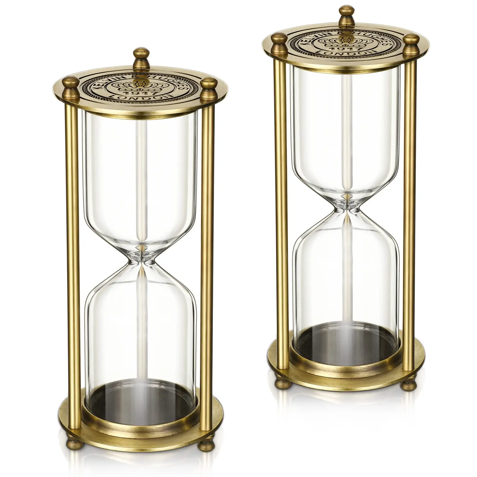 Empty Hourglass Bottle Glass Sandglass Vintage Style Gift Home Office Decorative Ornament Study Desk Decoration Sand Clock Timer