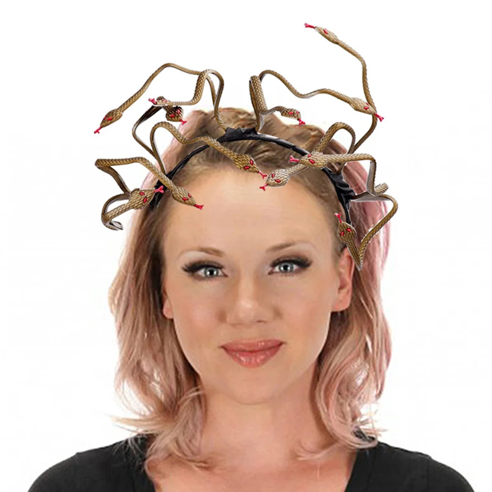 Snake Headband Halloween Costume Party Cosplay Accessory Creative Reptile Design Lightweight Comfortable Wear for Women Girls