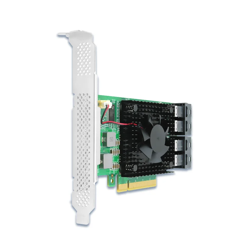 Plx8747 PCI Express 3.0x8 sampai 2 x AS. 2 (SFF-8643) PCIe U.2 NVMe SSD Switch Adapter -- PE382-4I