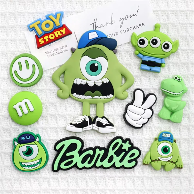 Miniso Monsters University  Pvc Shoe Charms For Clogs Three Eyed Shoes Accessories For Sandals Wrist Strap Party Gifts