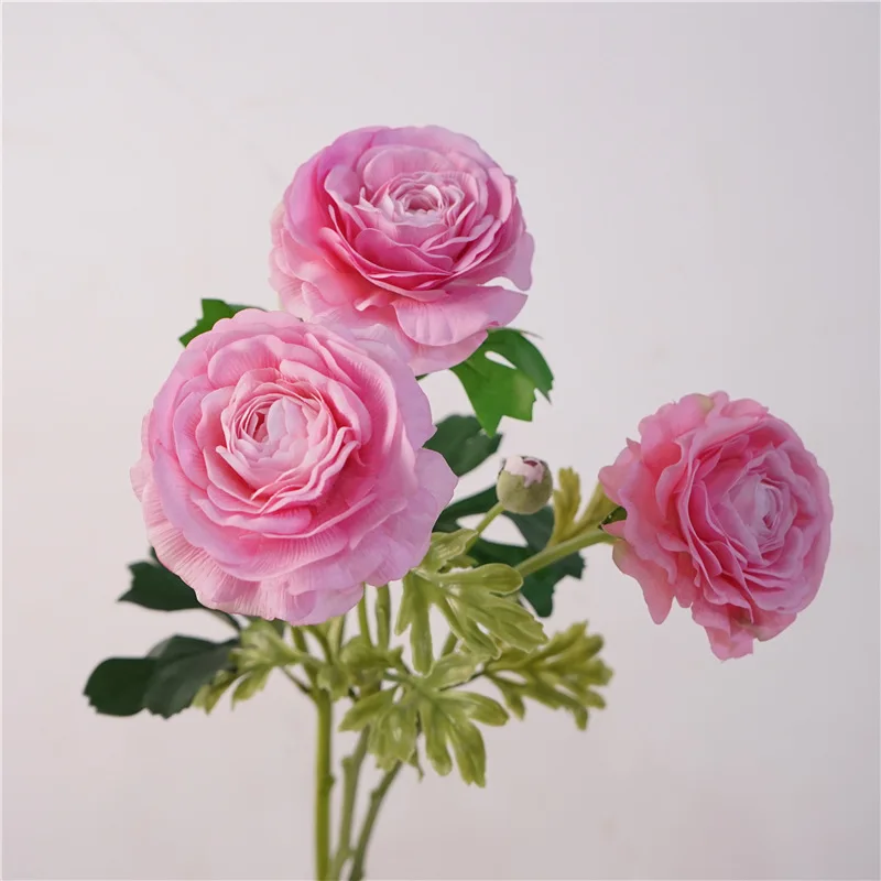 Hand Moisturizing Lulian Ranunculus Peony Living Room Bedroom Dining Table Flower Decor Hotel Flower Art Photography Prop