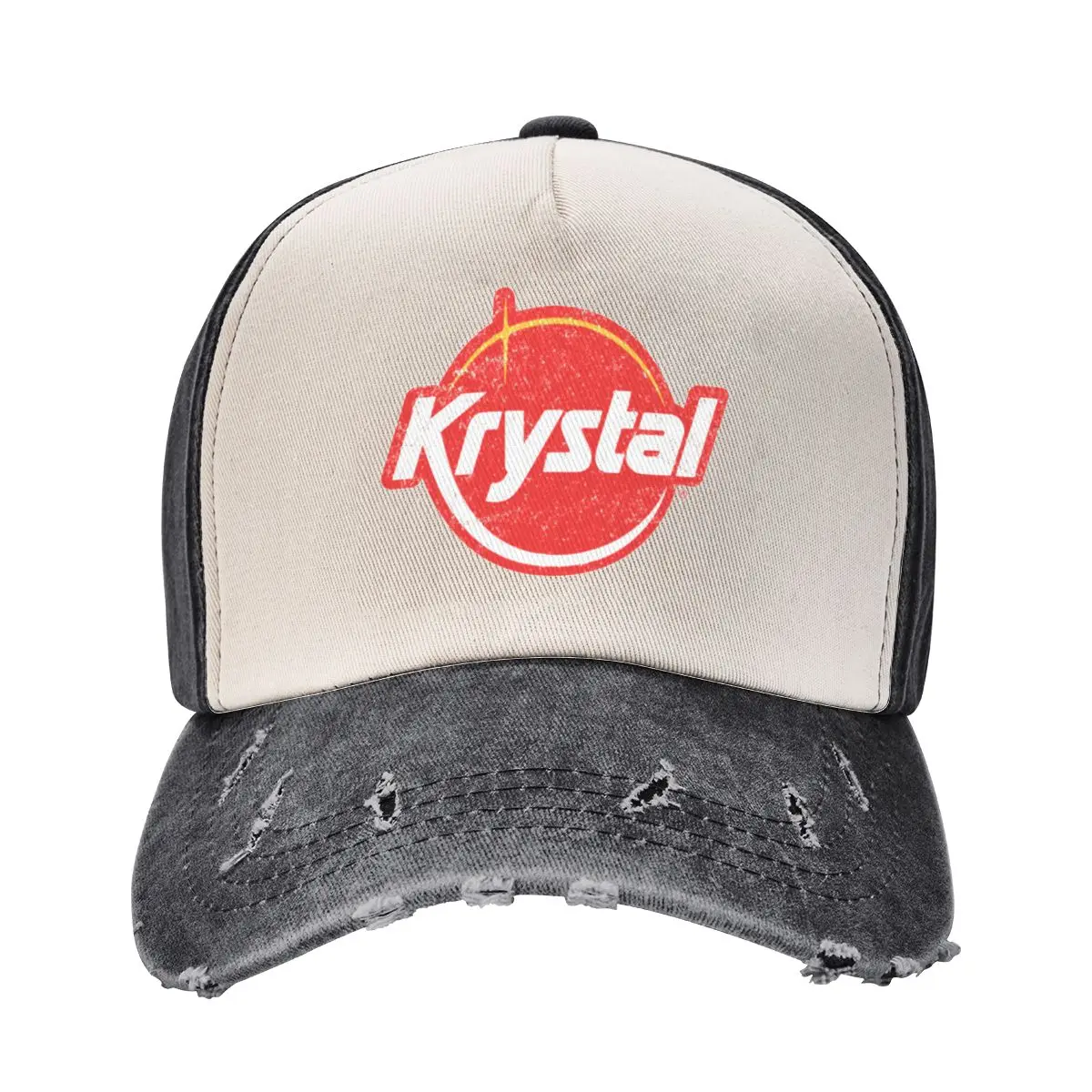 Krystal Burger Restaurant-Gorra de béisbol con textura desgastada Vintage, sombrero para niños, ropa de Golf, gorras de lujo, sombrero de pesca para hombres y mujeres