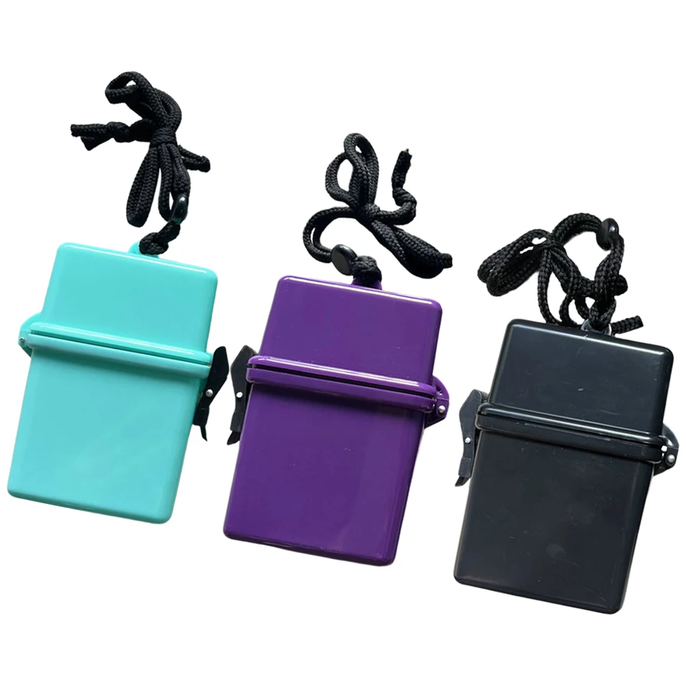 

3pcs Waterproof Key Box Cigarette Case Material Portable Storage Container Organizer Small Size Household Man Gift
