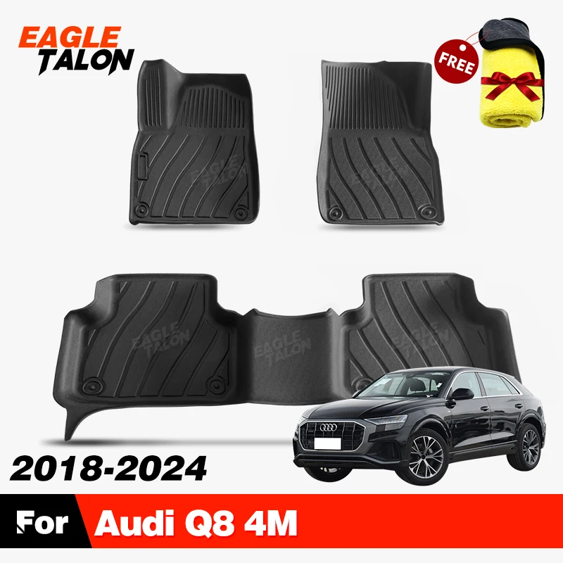 All-Weather TPE Floor Mat For Audi Q8 2018-2024 2019 2020 2021 2022 2023 Carpet Cover Auto Interior Protector Accessories