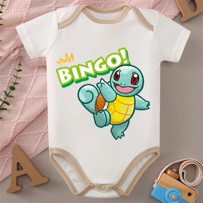 

Pure Cotton MINISO Pocket Monster Bulbasaur Japanese Style Cloths Bodysuit for Baby Onesie Jumpsuit for 0 To 12 Months Newborn