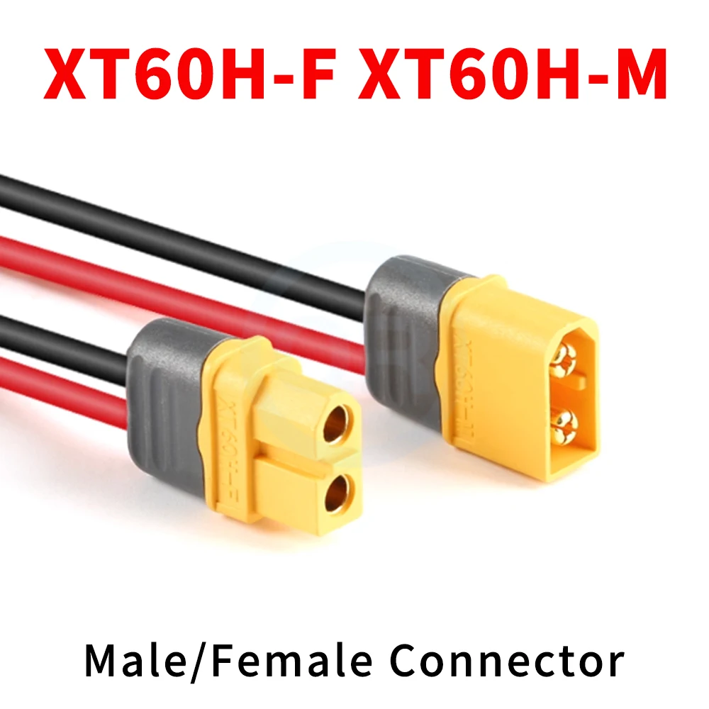 XT60H-F XT60H-M (female/male) cable connector Battery plug connector Lithium battery pack charging interface (1 Piece)