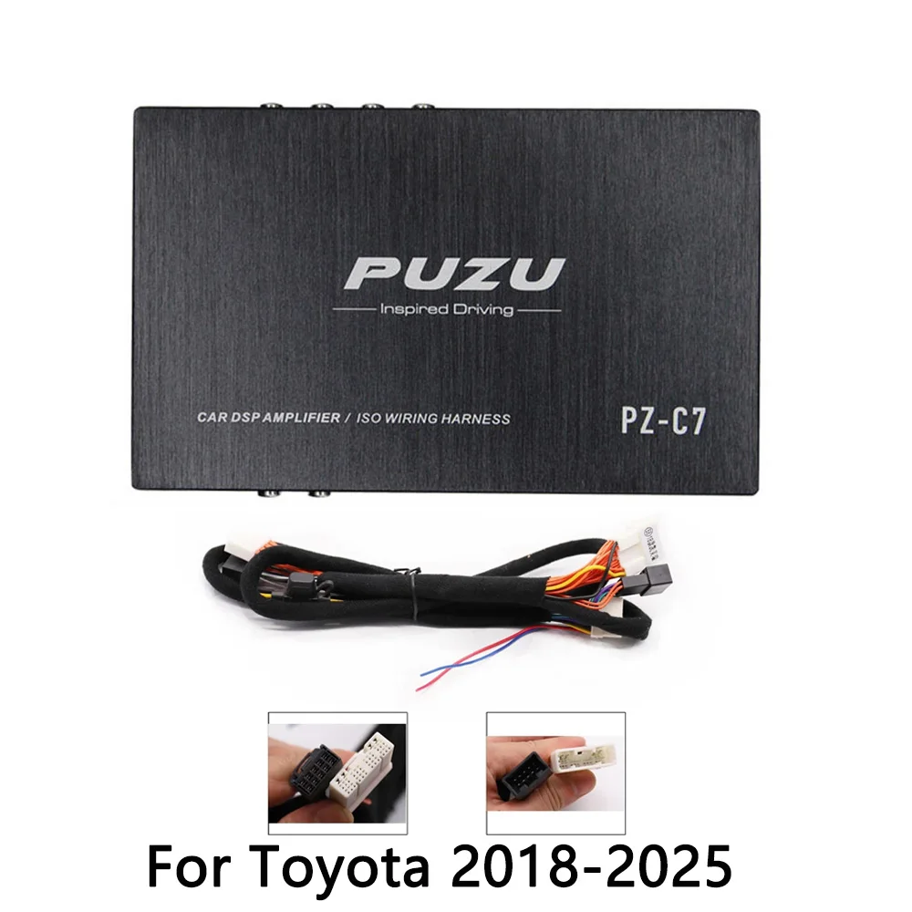 PUZU-PZ-C7カーアンプ,カーハーネス,DSP,ラジオサウンドアップグレード