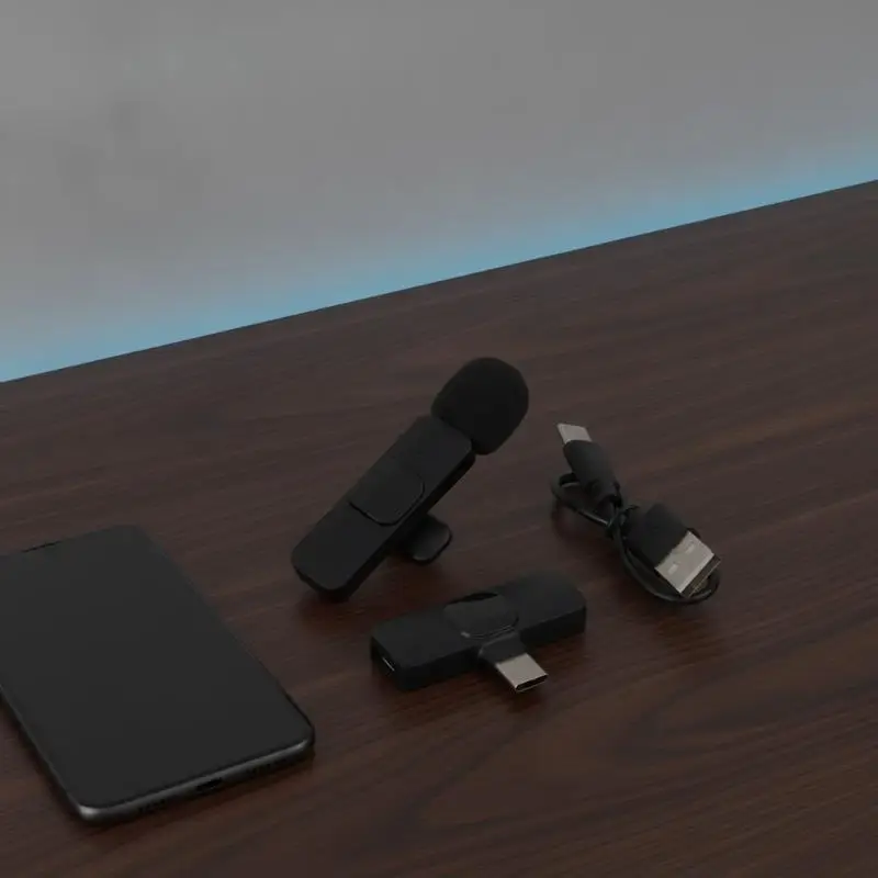 2026 NEW 2.4G Wireless Mini Microphone With Receiver For Android Phone Live Broadcast Gaming Streaming Audio Video Recording Mic