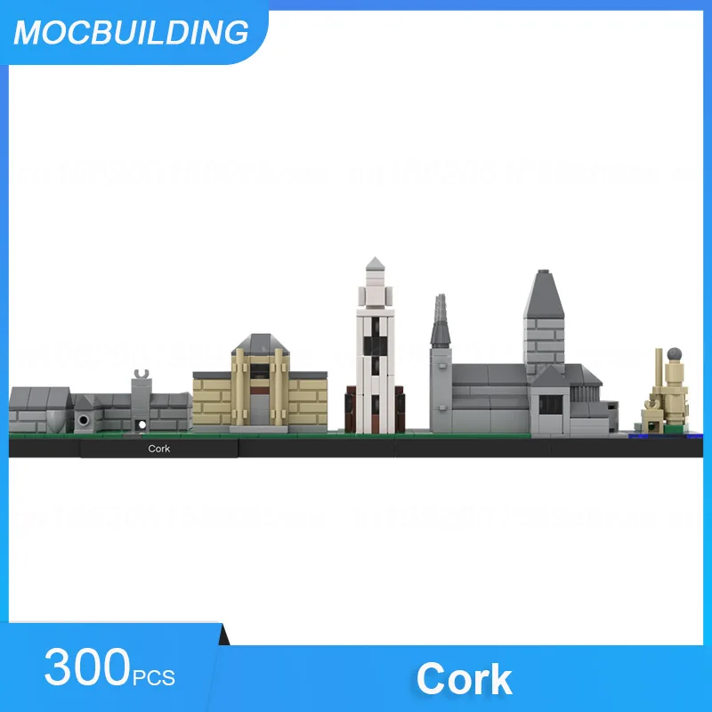 MOC Building Blocks Braunschweig & Emden & Irish-Isle-Bundle Skylines Architecture Display DIY Assemble Bricks Xmas Toys Gifts