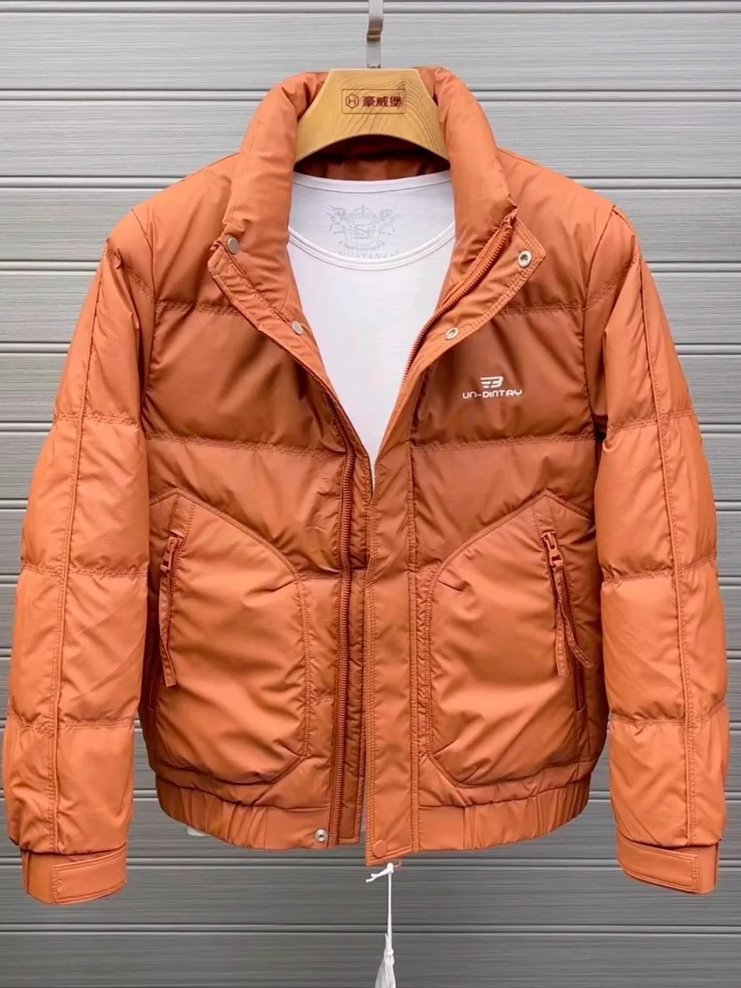 

Высококачественная мужская куртка-пуховик с воротником-стойкой, осенне-зимняя, новая модная, деловая, на молнии, удлиненная, стандартного кроя