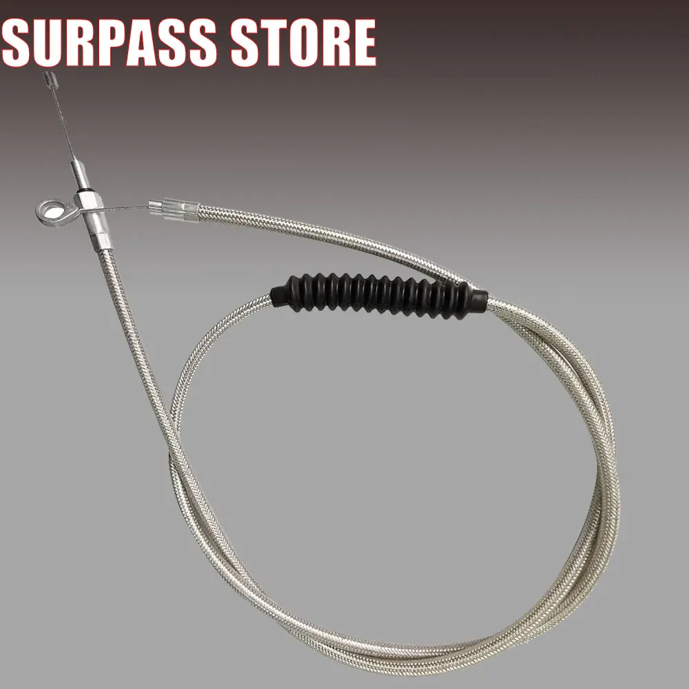 For Harley Sportster / Electra Tour Glide / Road King  Motorcycle Accessorie Braided Stainless Steel Clutch Cable