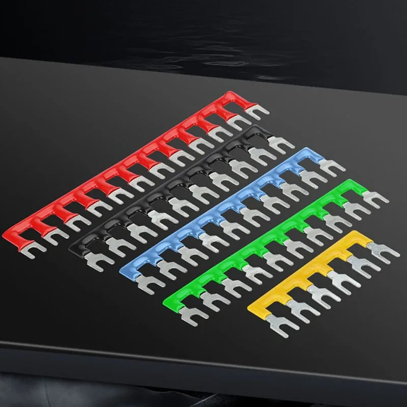 TB محطة بسبار سلك 15A25A45A مجتمعة قطعة ماس كهربائى U-نوع النحاس قواطع حافلة بار ربط سلك معزول موصل