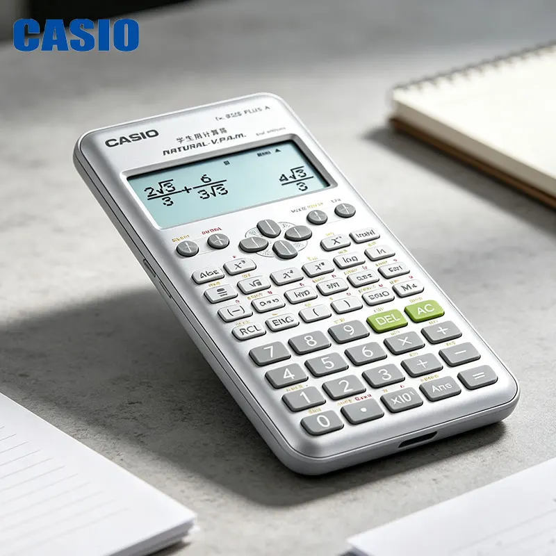Casio Fx-82ES/fx-999CN CW/AX-12B/MH-12 Long-lasting and durable scientific calculator for standard deviation calculation