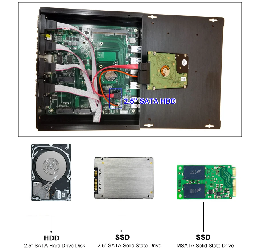 Mini computer industriale incorporato Core i5 4200U I7 4500U 6xRs232 Porte seriali Rs485 Doppio 2.5G 2xHD Win10 Mini PC senza ventola 4G LTE