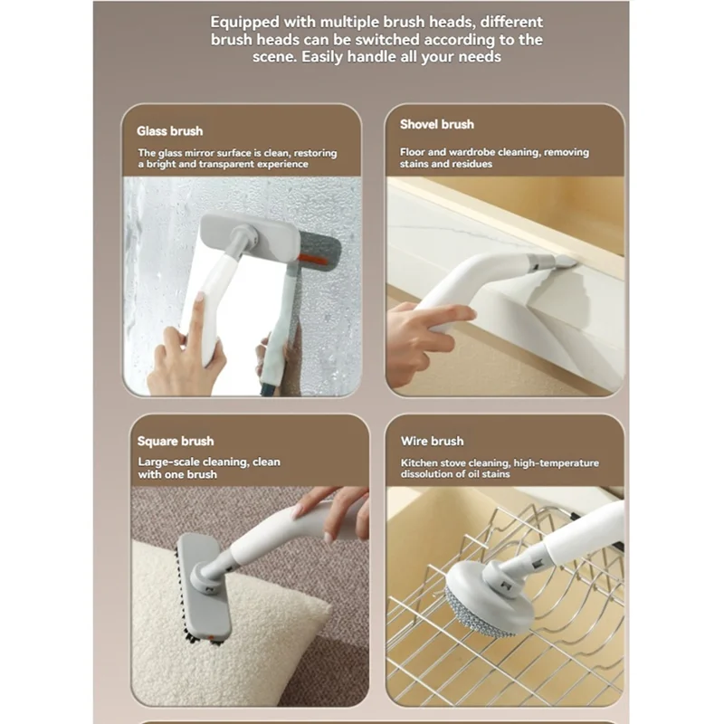 B25B High Temperature Steamer 1200W Steam Shot Cleaner Handheld Steam Cleaner For Home Windows, Kitchen, Bathroom EU Plug