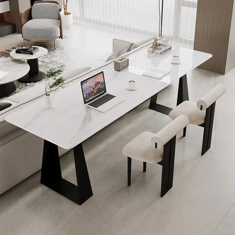 Large Minimalist Office Desk Design Reception Luxury Long Standing Gaming Office Desk Computer Meuble Bureau Home Furniture
