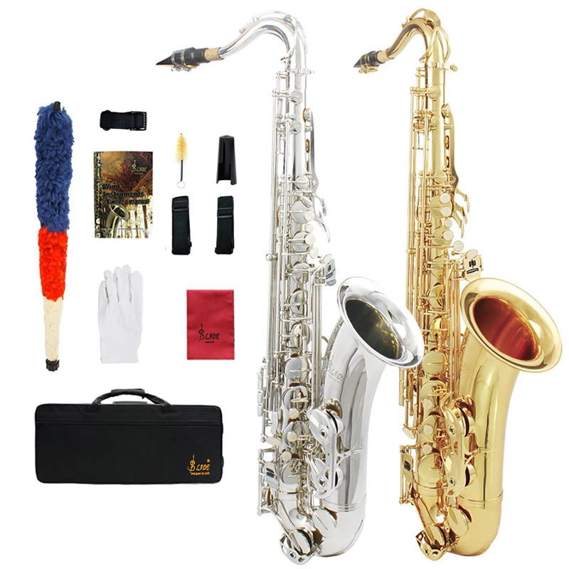 Professional Bb Tenor Saxophone Woodwind Instrument With Carry Bag For Practice & Stage Performance
