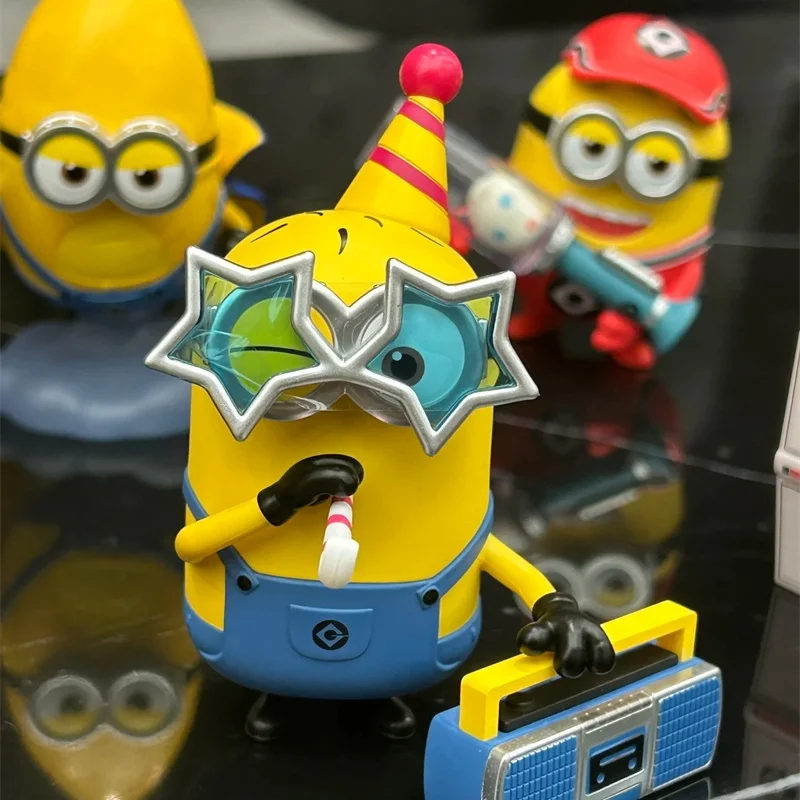 Figura de acción de Anime de Minion para niños, muñeco Kawaii, Tom Ron Gus, modelo de Pvc, juguetes coleccionables, regalo, nuevo