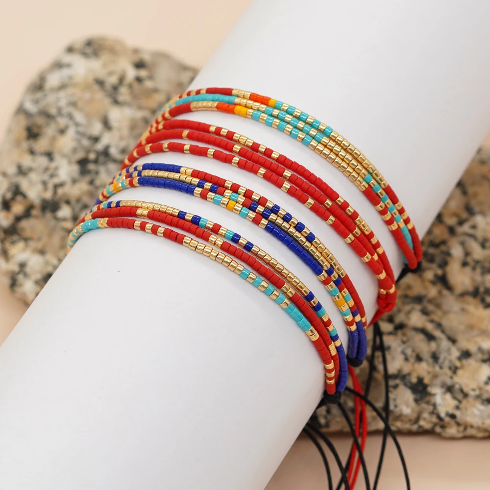 Go2boho Native Style Miyuki Bracelet for Women Fashion Fall Winter Simple Bracelets Jewellery Jewelry Gift Pulseras Femme