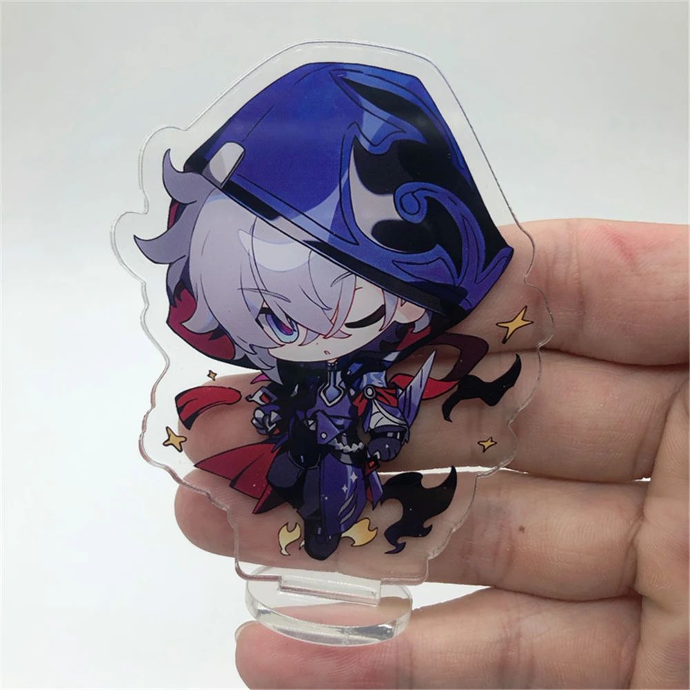 8cm Anime Game Honkai Star Rail Moze Feixiao Lingsha Cosplay Stand Plate Cartoon Figure Character Model Prop