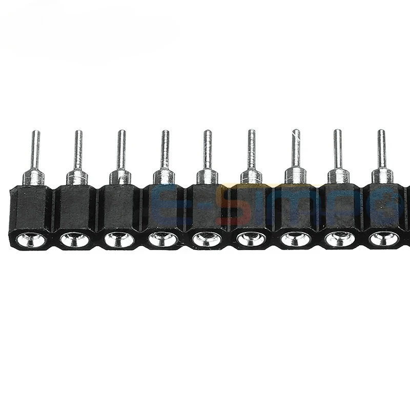 

10-100PCS 2.54mm PH3 1*40P Round Hole Female Header Tin Single Row 40P 0.1" Breakable Stackable PCB IC Crystal Socket Connector