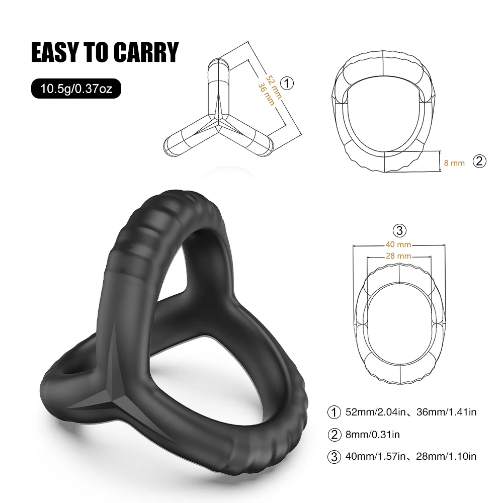 Newest Penis Ring Men\'s Masturbator Cock Rings Couple Lover Toys For Sex Men Time Delay Ejaculation Soft Silicone Sexy Dual Ring