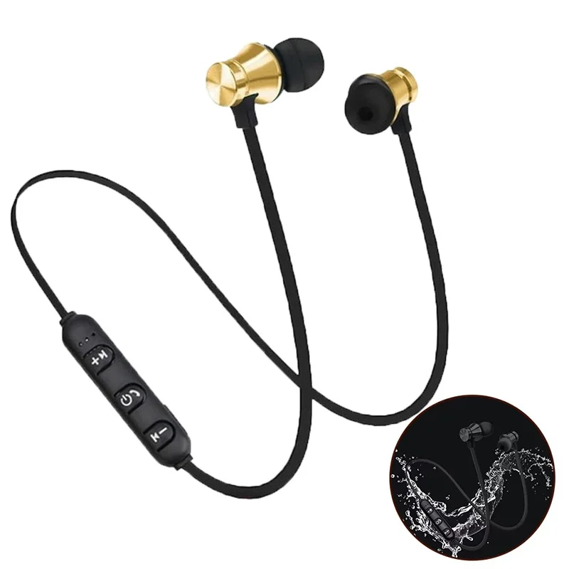 Waterproof Earphone With HD Mic Secure Fit Sport Training For iPhone Huawei Xiaomi Phone Gym Workout Earbud Headphones Kit Set