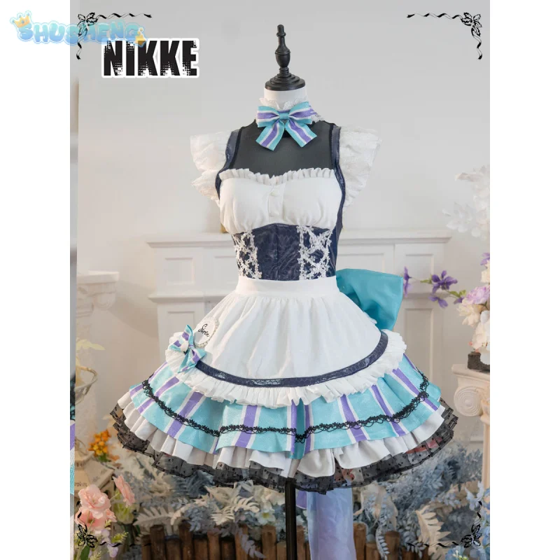 

Soda Little Mermaid Cosplay Costume Game GODDESS OF VICTORY: NIKKE Women Sweet Maid Uniform Props Halloween Lolita Dress