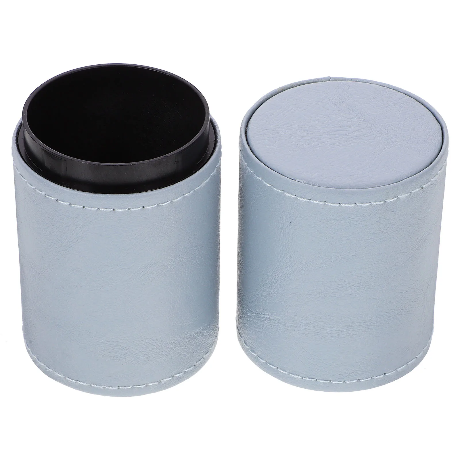 Organizador de Pincéis de Maquiagem de Grande Capacidade em PU, Suporte para Canetas de Mesa, Porta-Maquiagem, Recipiente de Armazenamento para Artesanato