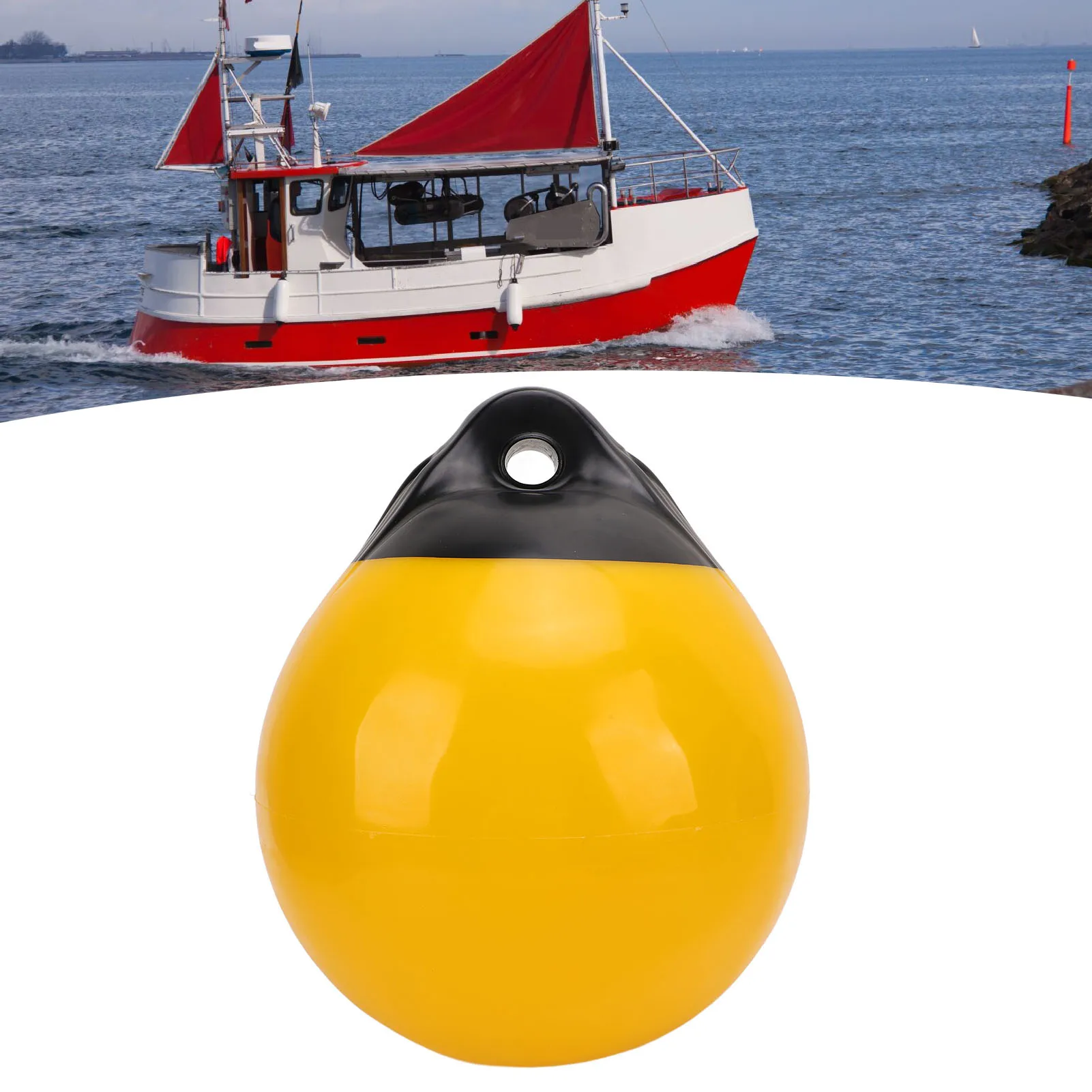 

Boat Mooring Buoys Boat Mooring Buoys Anti Collision Waterproof Inflatable Boat Buoy Ball Guard for Yachts Fishing Boats