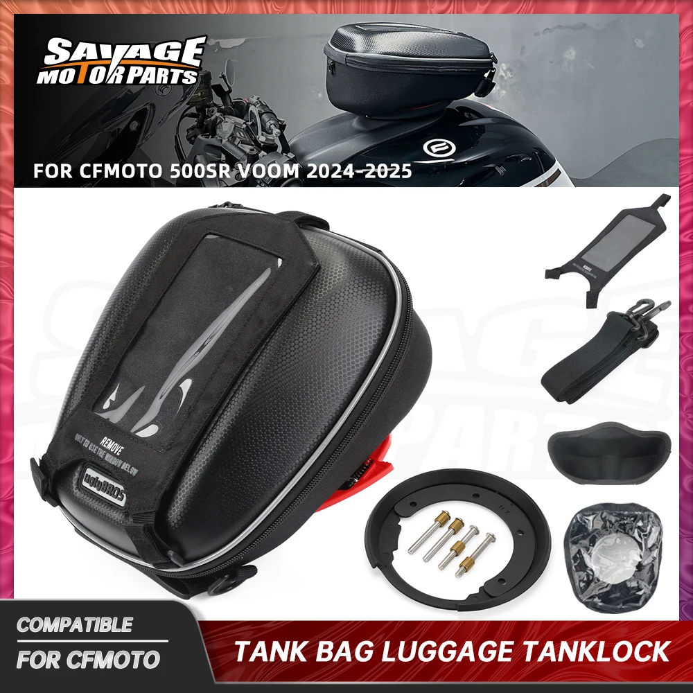 

500SR Tank Bag Luggage For CFMOTO 500SR VOOM 2024-2025 Motorcycle Navigation Tanklock Bag Waterproof Carrier Handbag Accessories