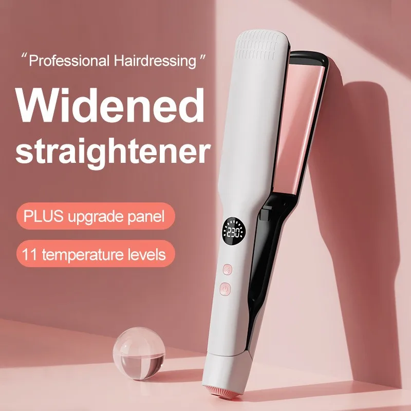 

Professional 2-in-1 Hair Straightener Curler | LCD Display, Adjustable Temperature Control, Damage-Resistant