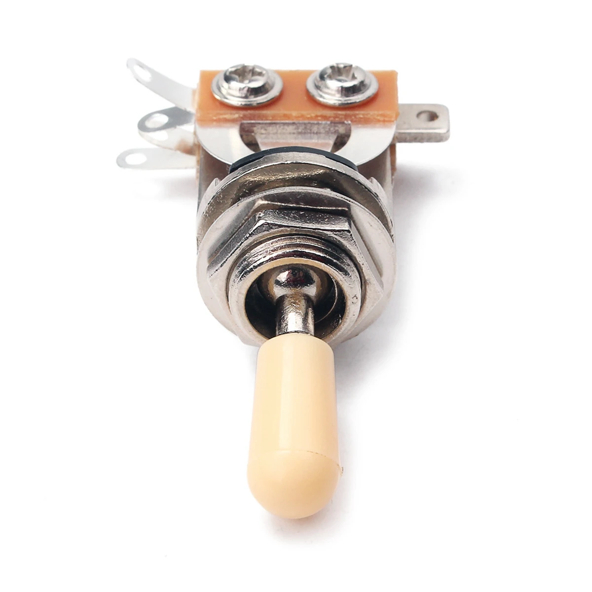 A99I-4X Metric 3 Way Short Straight Guitar Pickup Selector Toggle Switch Knob Silver & Beige & Silver & Black