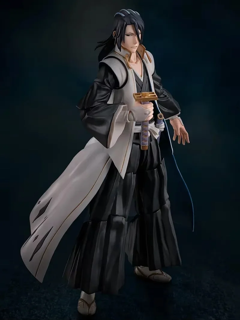 New Bandai S.H.Figuarts Bleach  Thousand-Year Blood War Byakuya Kuchiki Model Kit Anime Action Fighter Finished Model Toy Gift