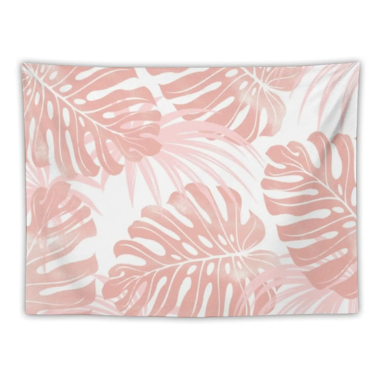 

Blush Monstera Tapestry Kawaii Room Decor Aesthetic Decoration Tapestry