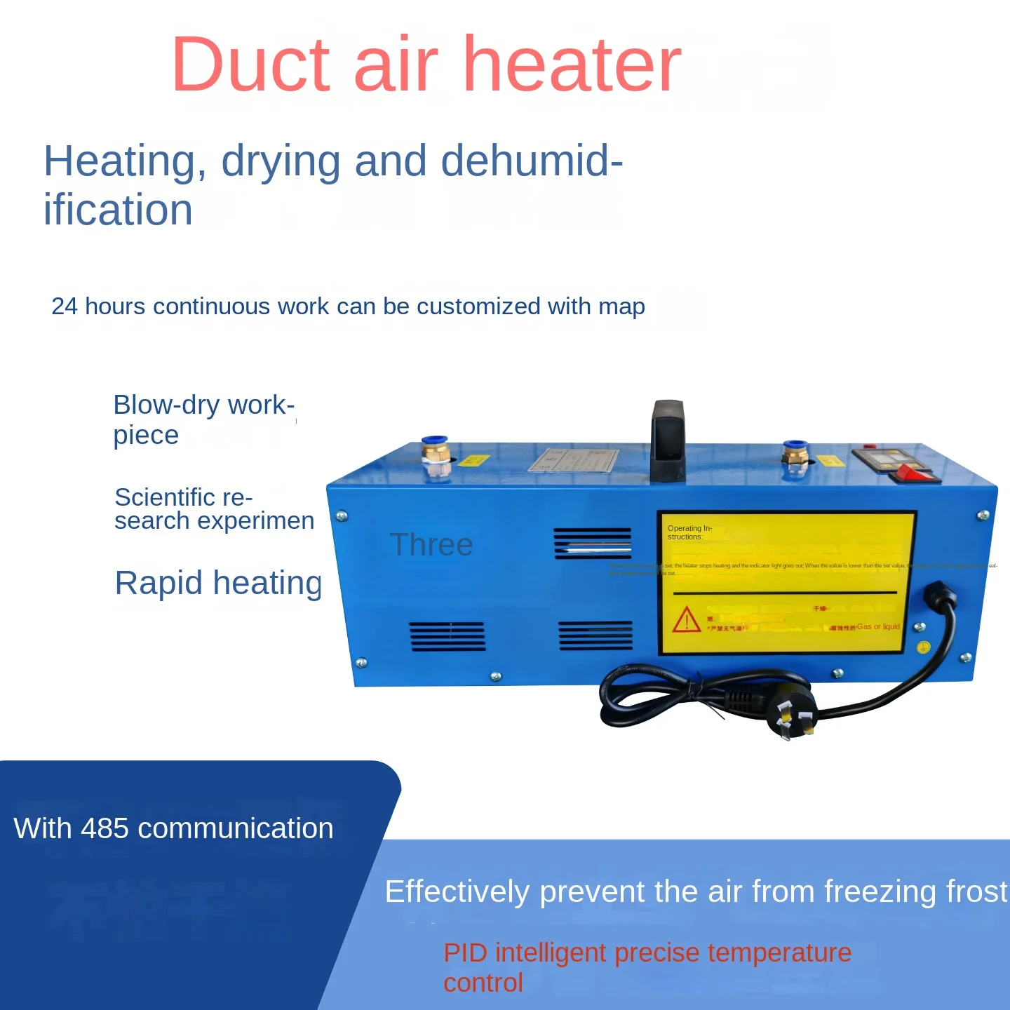 Compressed Air Heater Inline Heater Compact Gas Heater Paint Spraying Dehumidification and Drying Equipment
