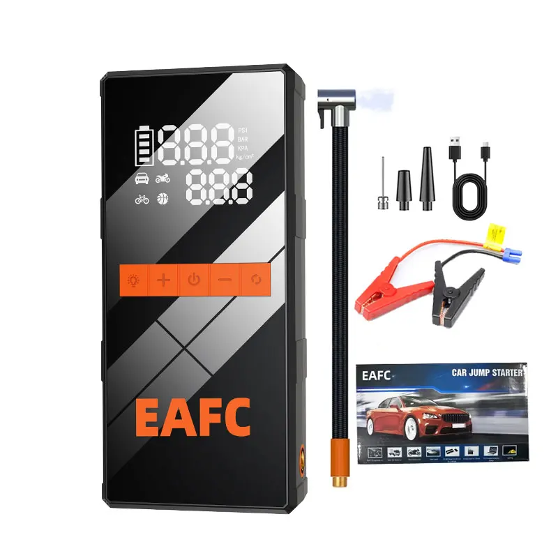 Neue 150PSI Luftpumpe Auto Batterie Notfall Booster 1200A Auto Starthilfe Power Bank Tragbare Start Gerät Auto Starter