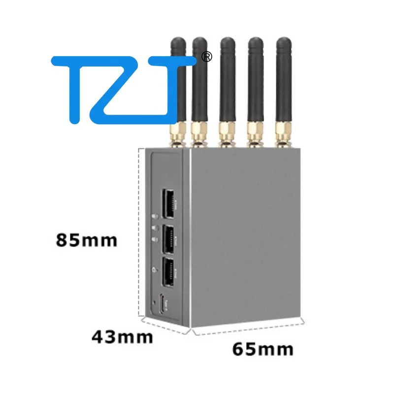 TZT Hinlink H69K PRO 5G Router Nirkabel CPE Papan Pengembangan Router Lembut Kendaraan Seluler WiFi Frekuensi Ganda