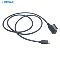 LEEWA From MDI/AMI Interface To Type-C Connector Power Charge Cable Only  Use For Audi/Volkswagen Car Charger Wire Cable