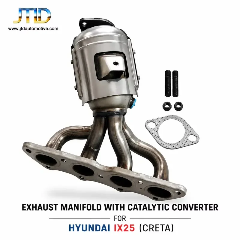 Premium Performance Three-way Catalytic Converter Compatible With Hyundai Creta IX25 Durable Ceramic Core Exhaust Header