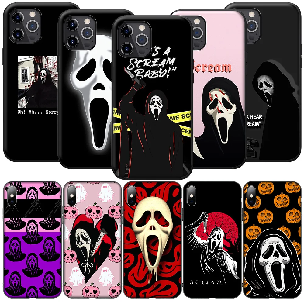 SO79 Ghostface Fear Scream Cover Phone Case for Xiaomi Redmi Note 11 11s 10 10s 9 9s 10t 8T 8 7 6 Pro Max