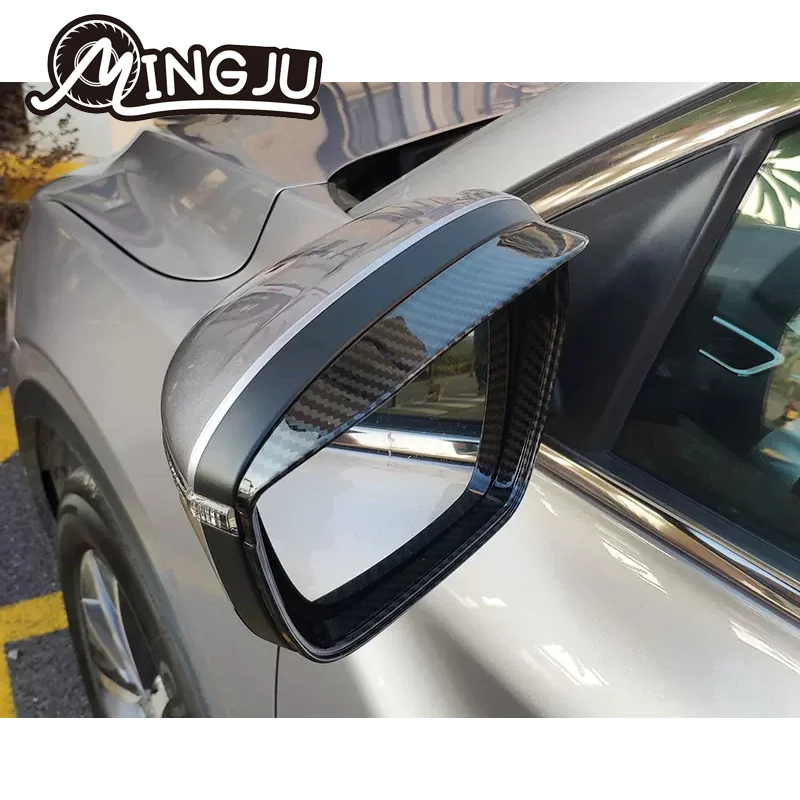 For Geely coolray  2023 2024 2025 Car Rearview Mirror Covers Side Wing Mirror Caps Rain eyebrows Accessories