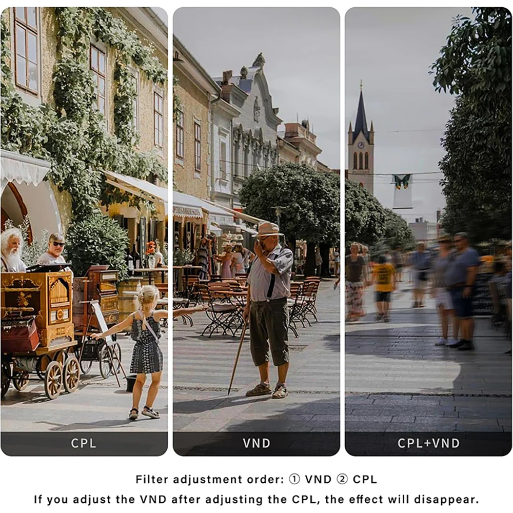 H&Y RevoRing MarkII, переменная нейтральная плотность + круговой поляризационный фильтр, объектив камеры, фильтр ND CPL, фильтры VND3-1000