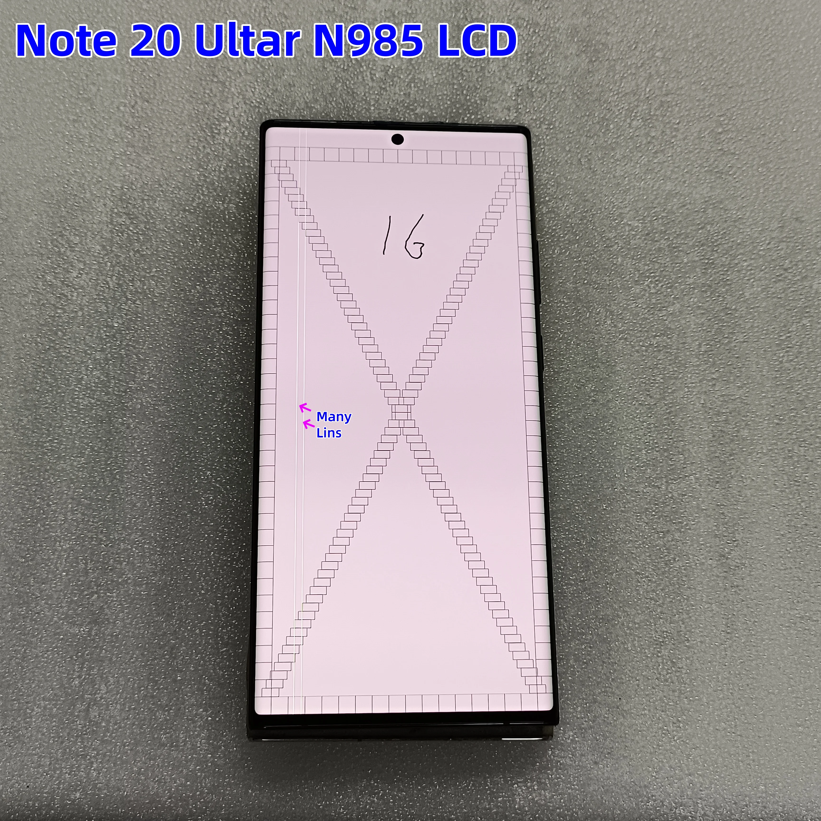 100% Tested 6.9" Amoled For Samsung Note 20 Ultra N985 N985F N986B N985U LCD Display Touch Screen Replacement ,With Defects