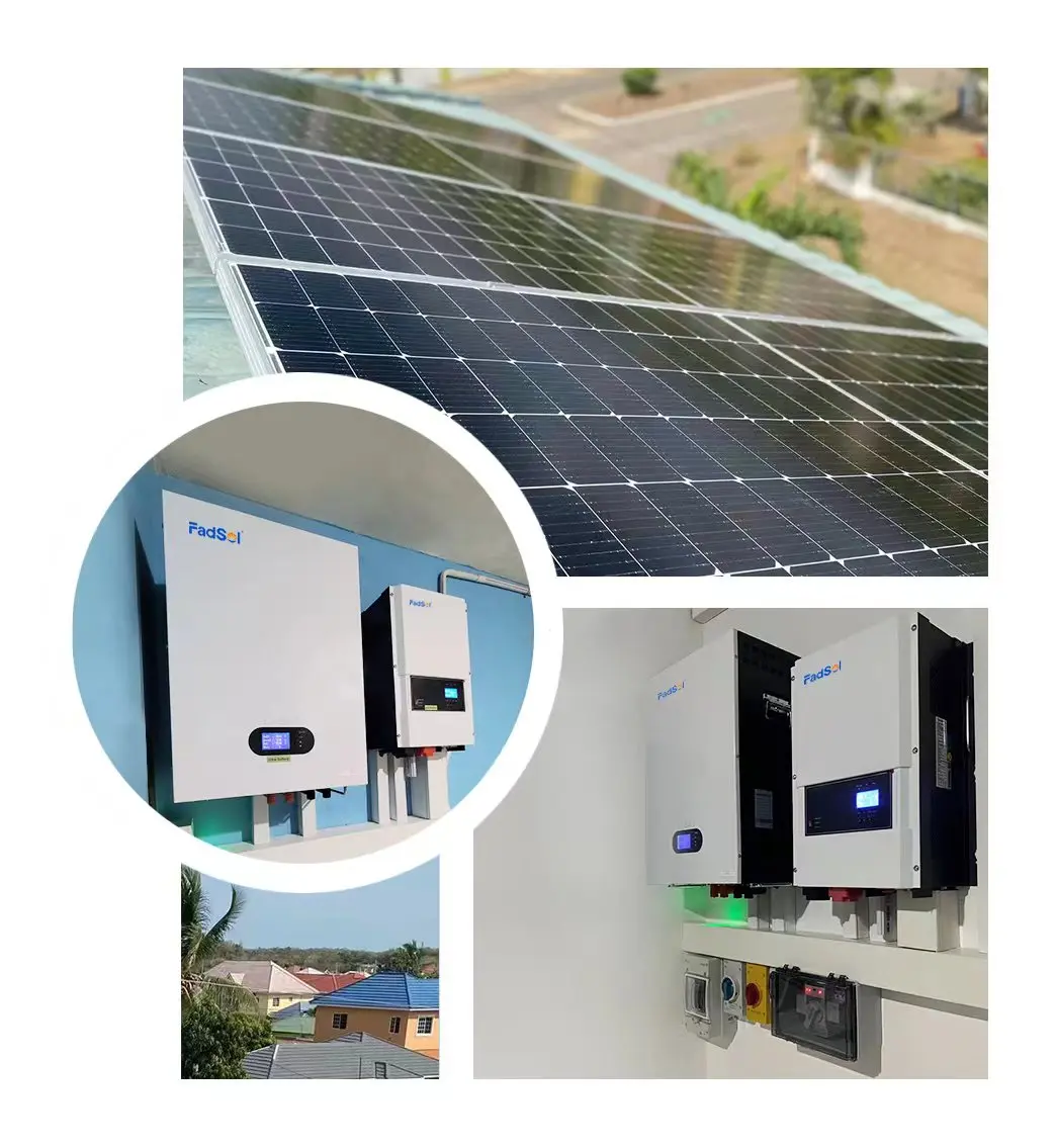 Off-Grid Solar Power System 5KW 3KW MPPT Lithium Ion Monocrystalline Silicon 220V Home Energy Storage System 24 Hours Operation