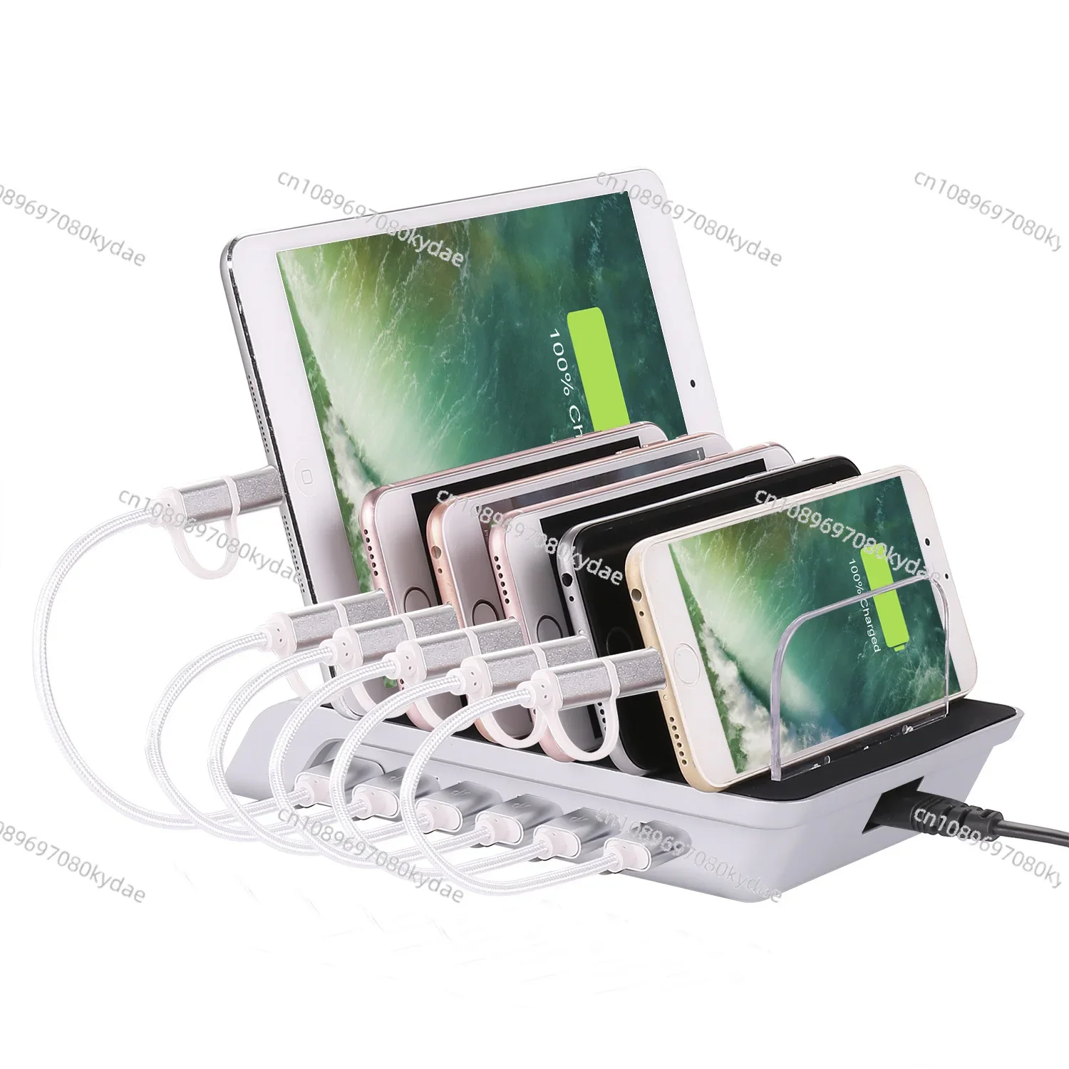 

Six-port Charging Bracket Multi-port Charger Mobile Phone Bracket Smart USB Charger Bracket Desktop Phone Tablet