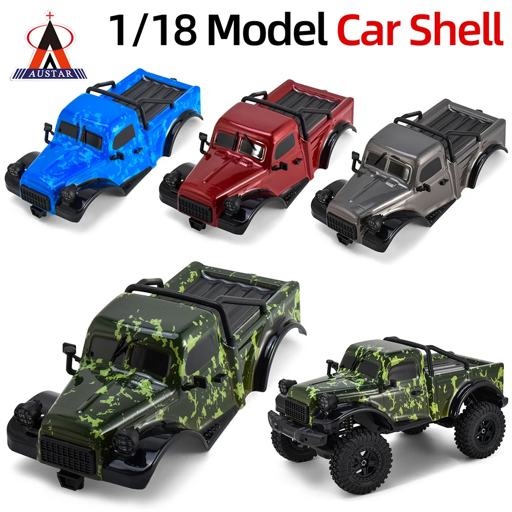 AUSTAR – coque de voiture RC 1:18, boîtier de voiture pour voiture sur chenilles 1/18 RC, pièces de mise à niveau originales