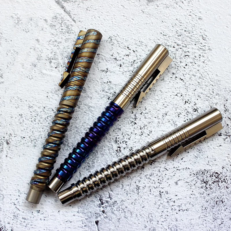 

EDC Titanium Alloy Signature Pen With Collection Writing Portable Outdoor Tools Pen