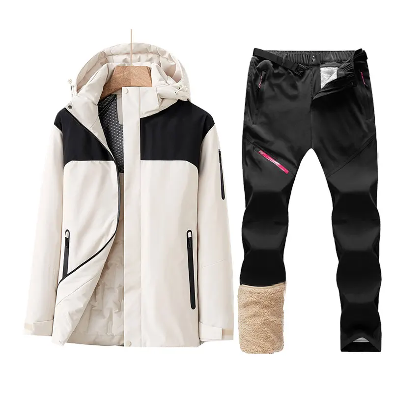 

Winter Ski Suit Women Warm Ski Jackets And Snow Pants Windproof Waterproof Snowboard Jacket Women Outdoor Hiking Camping