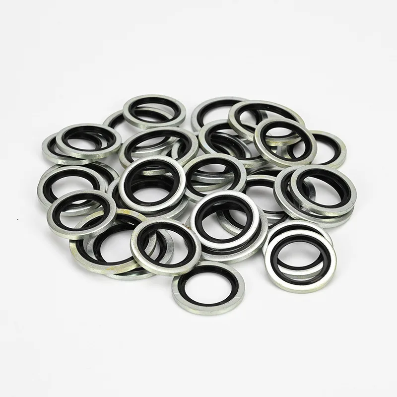 Picture 3: Car Oil Pan Drain Plug Washer Sealing Gasket M12 M14 Self Centering Galvanized Rubber Bonded Seal Washer Engine Oil Plug Washers